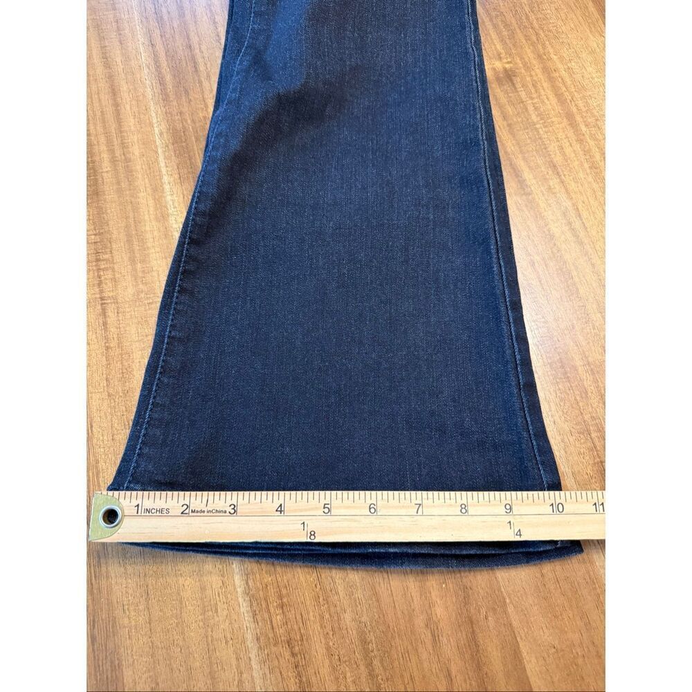 Knox Rose Jeans Womens 10 Black Denim Dark Wash Flare Legs Stretch Boho Festival - Picture 9 of 9